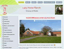 Tablet Screenshot of lazy-horse-ranch.de